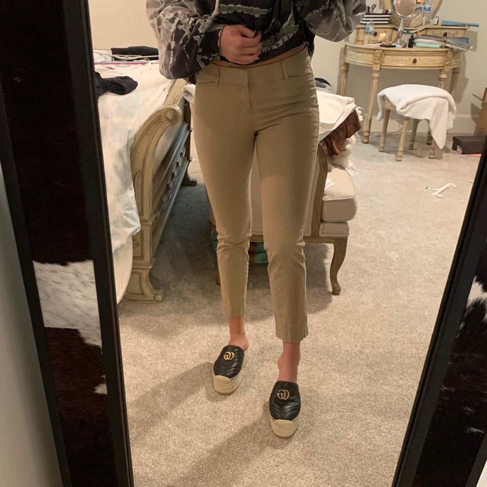 old navy khaki pixie pants